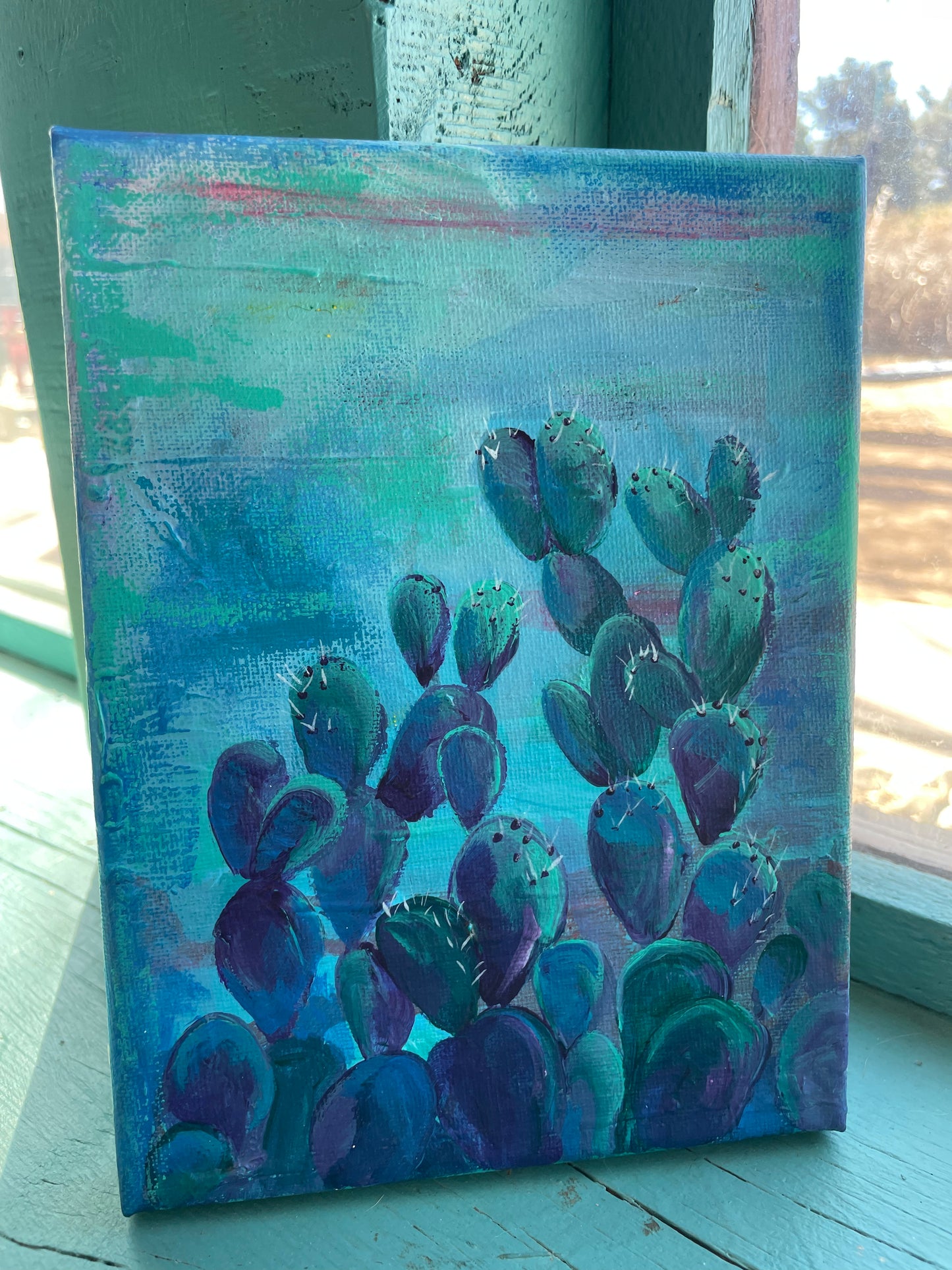 Nopales 6x8 Canvas