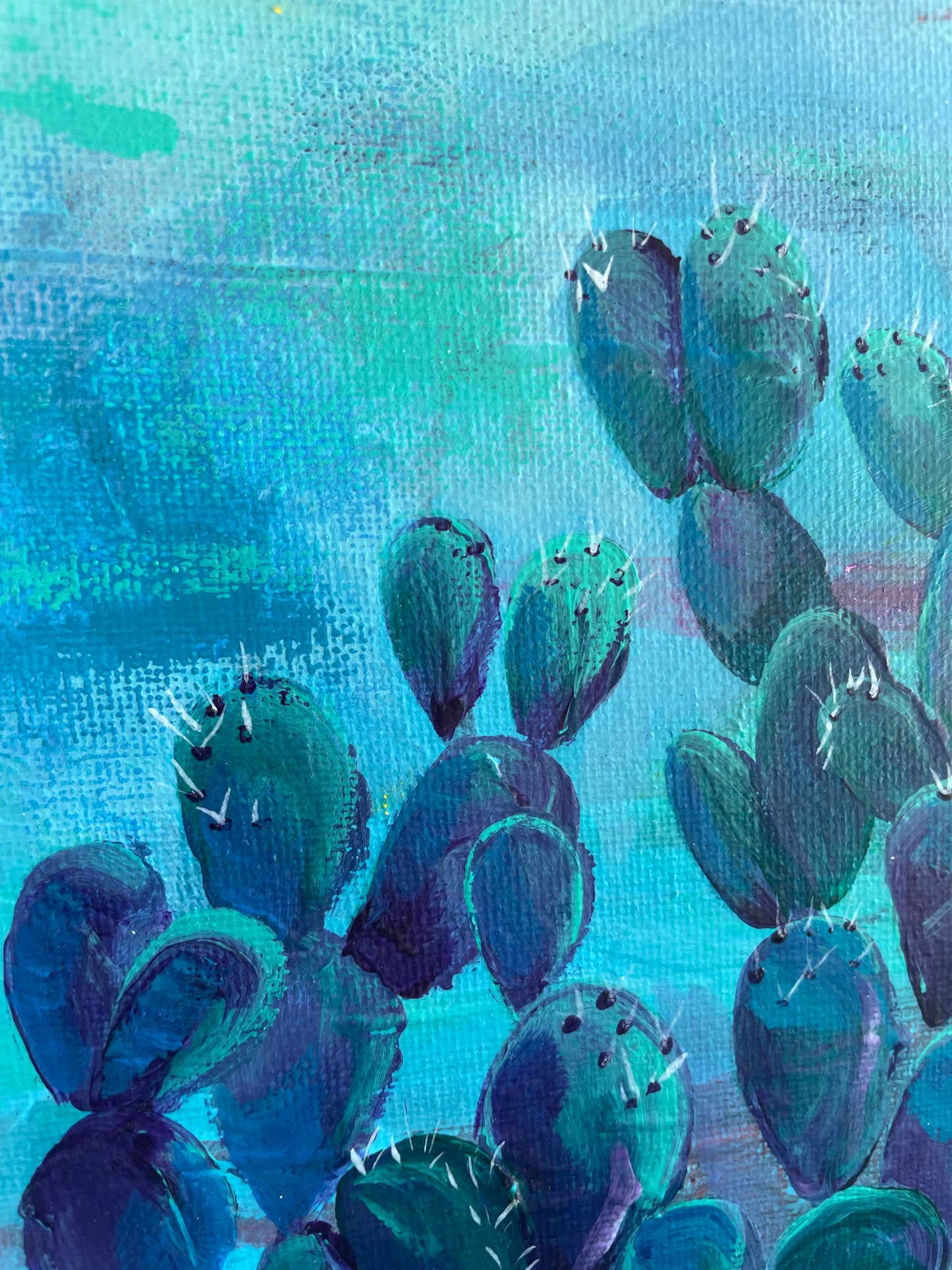 Nopales 6x8 Canvas