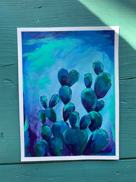 Nopales 6x8 on Paper