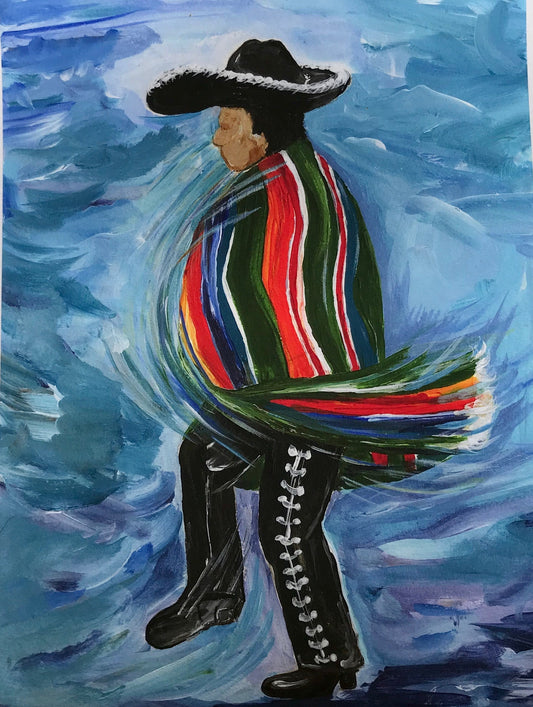 PRINT Ballet Folklorico Male Mexican Folk Dancer