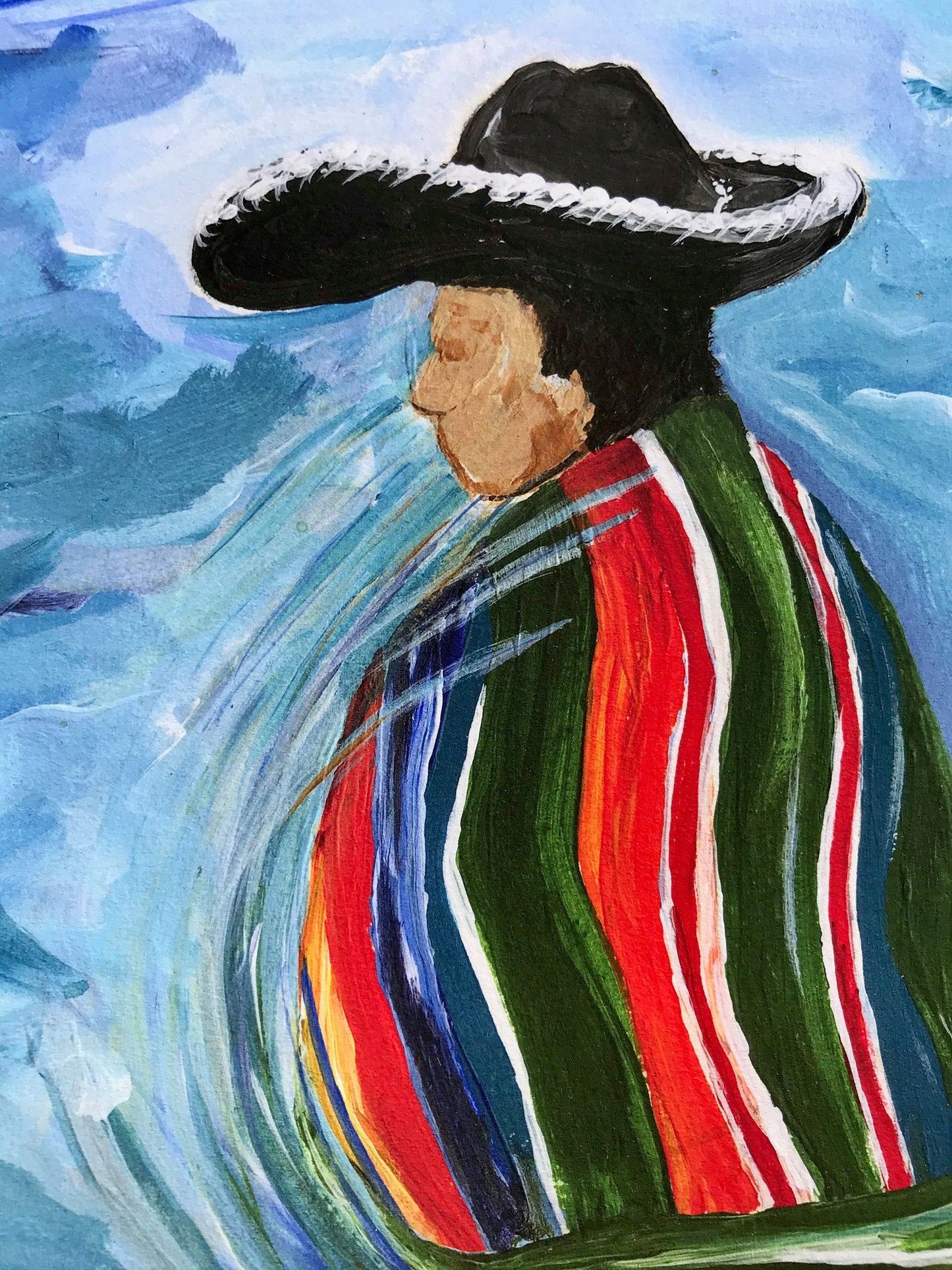 PRINT Ballet Folklorico Male Mexican Folk Dancer