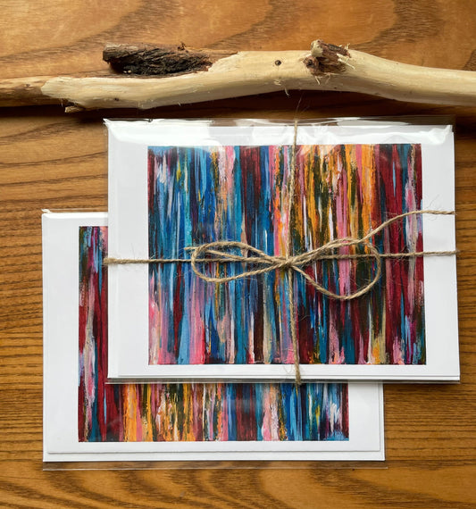 Blank Greeting Cards — Abstract Expression, playing with color