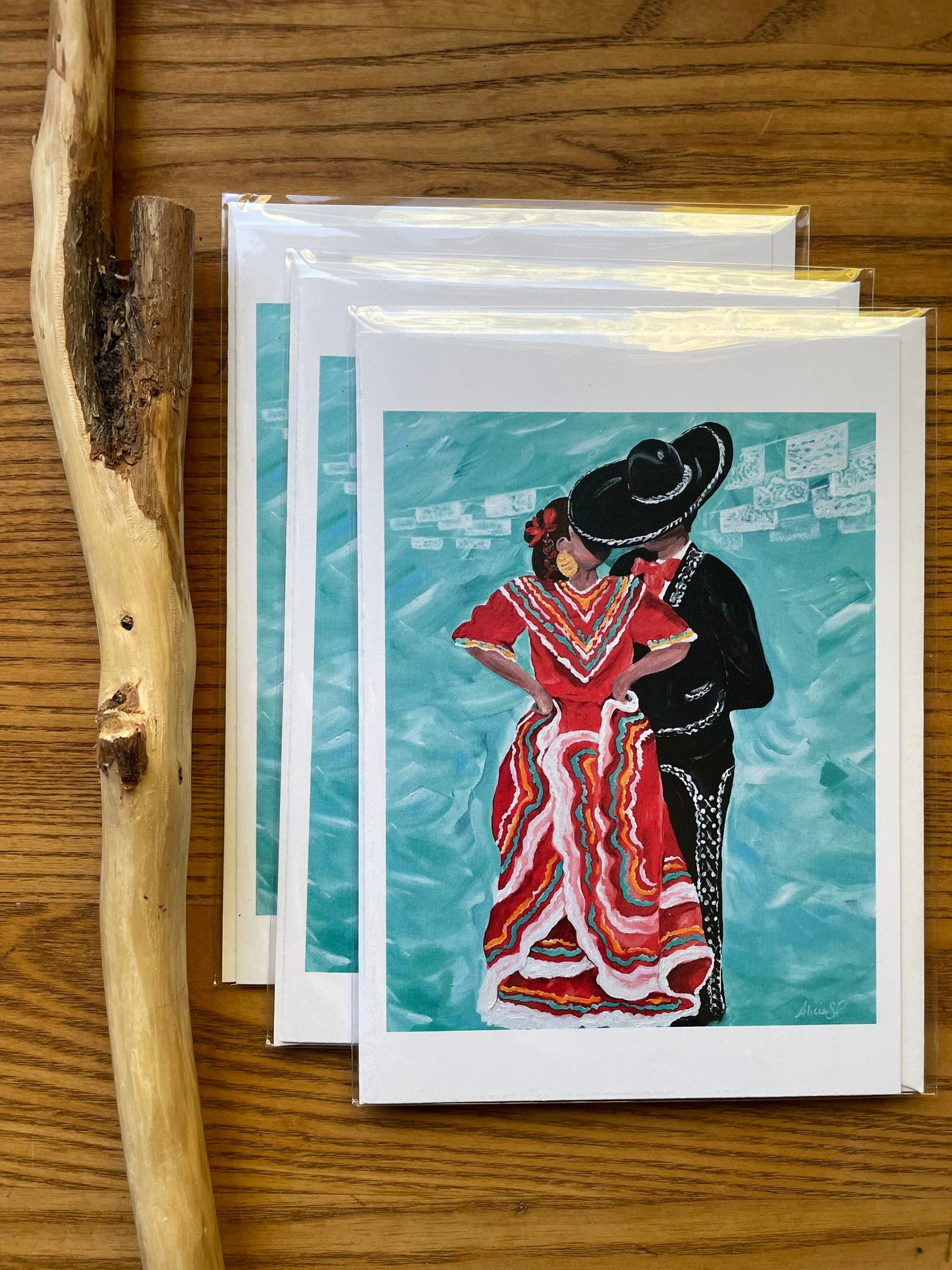 Greeting Cards Ballet Folklorico Jalisco Couple