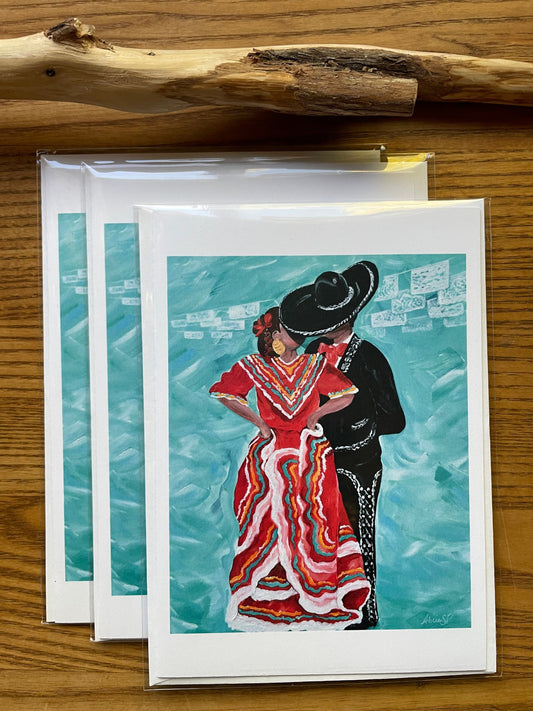 Greeting Cards Ballet Folklorico Jalisco Couple