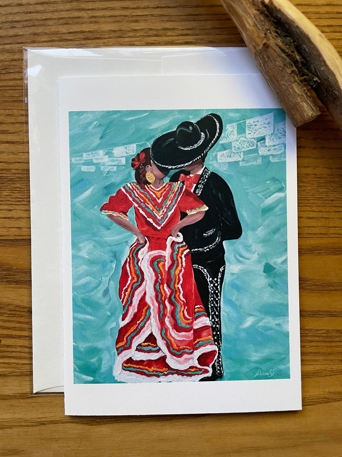 Greeting Cards Ballet Folklorico Jalisco Couple